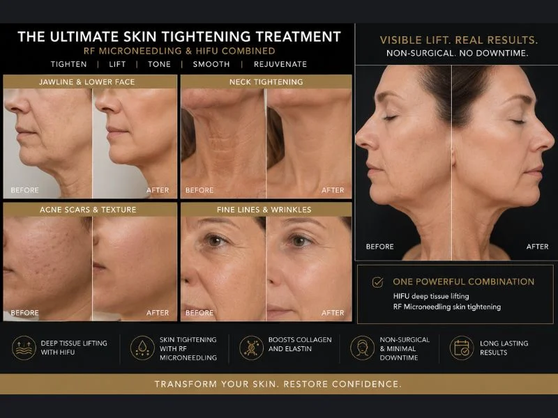 Results of combined treatment for the ultimate skin tightening treatment Hamilton