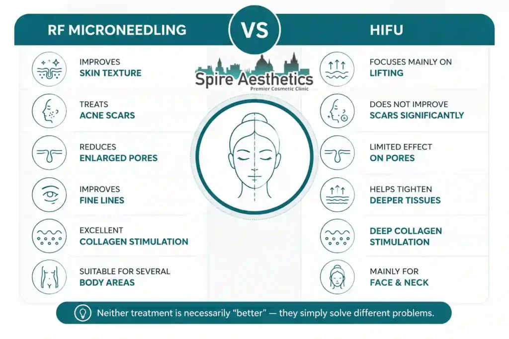 RF Microneedling vs HIFU: Which Treatment Gives Better Results Hamilton?